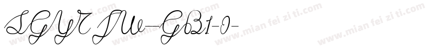 SGYT JW--GB1-0字体转换